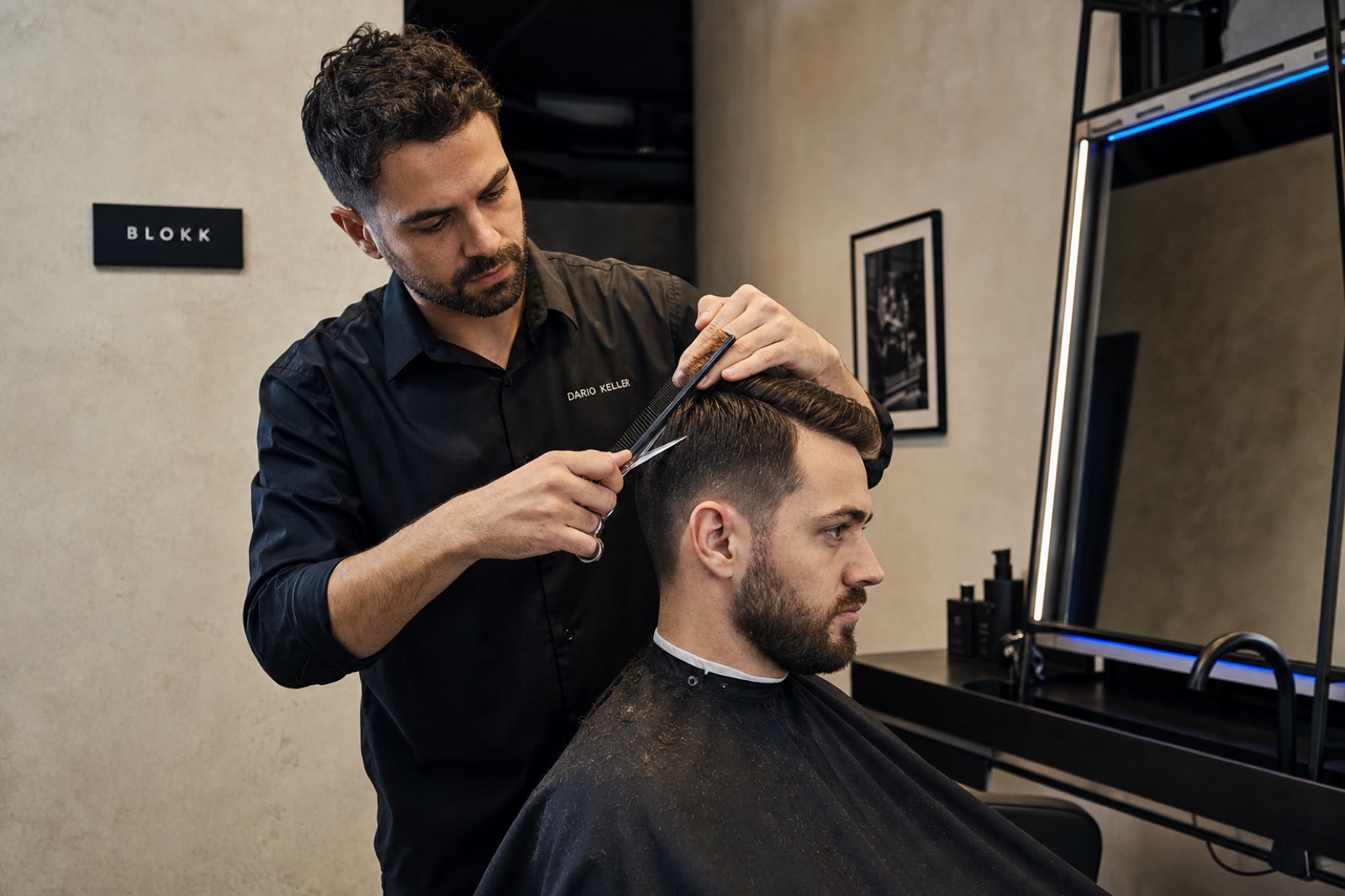 Dario Keller, Master Barber bei BLOKK